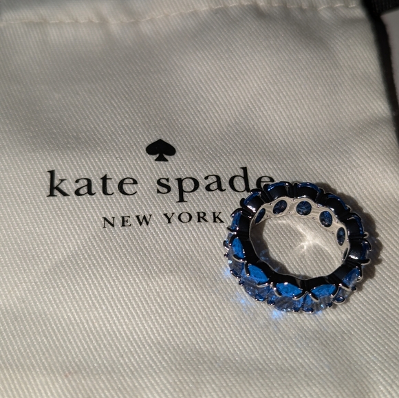 Kate Spade New York Candy🍬 🍭 Shop Ring- blue 💙+ silver size 7 - Picture 15 of 16
